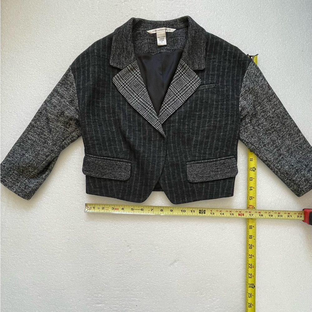 Diane Von Furstenberg Women’s Wool Blend Short Blazer JACKET Sz 2